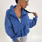 blue pullover sweater