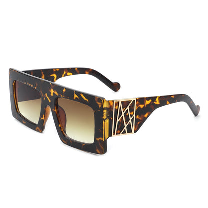 brown square sunglasses