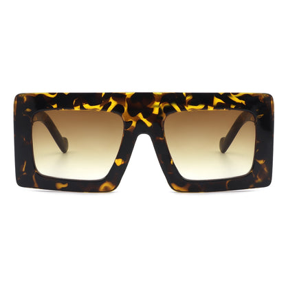 brown square sunglasses