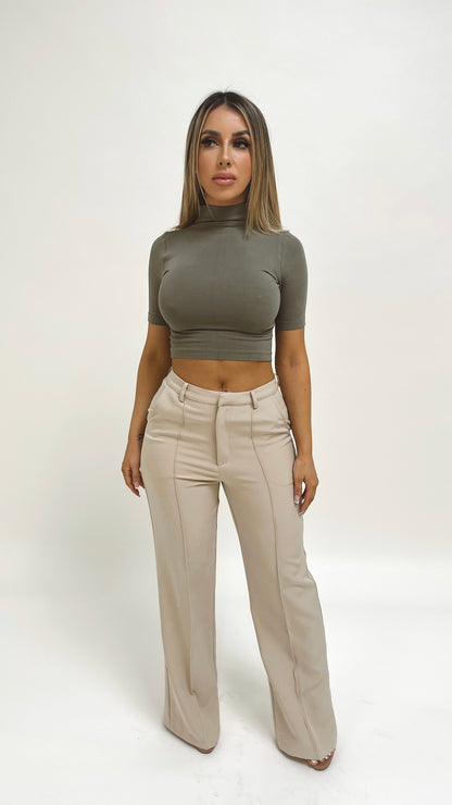 beige trousers