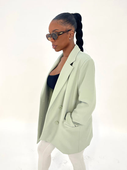 sage green blazer