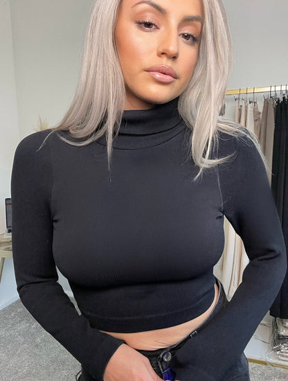 black turtleneck