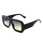 Retro square sunglasses - neutrals