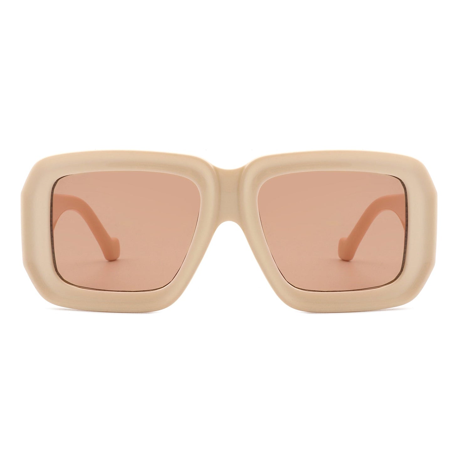 Retro square sunglasses - neutrals